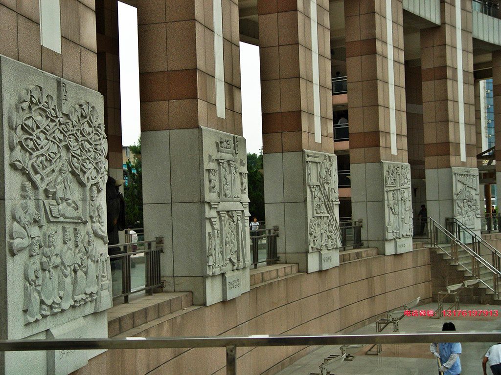 中式石雕浮雕壁画艺术的表现方法