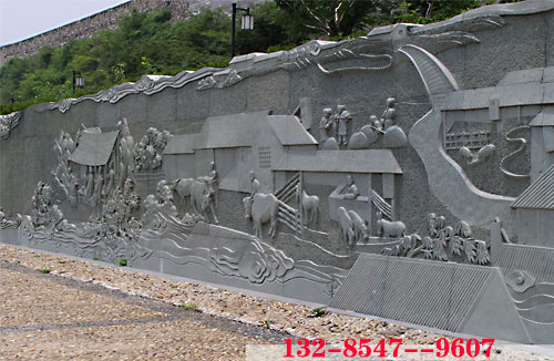 石雕浮雕装饰图寺庙园林学校壁画浮雕立体形态