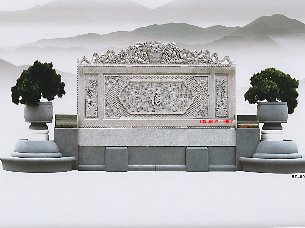 石雕浮雕装饰图寺庙园林学校壁画浮雕立体形态