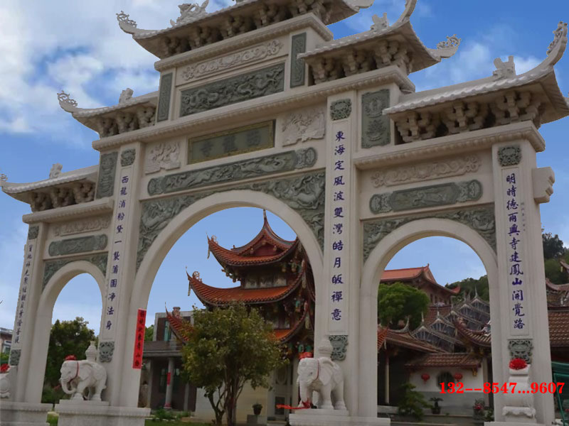 村庄石牌坊牌楼的区别雕刻形状与石材价格