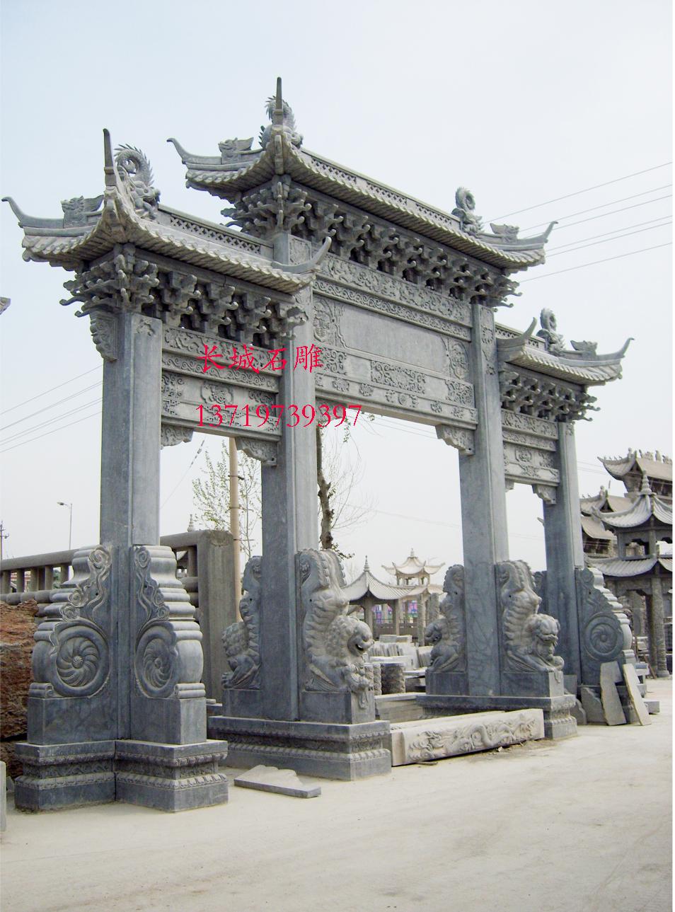 石牌坊，石雕牌坊，石雕牌楼