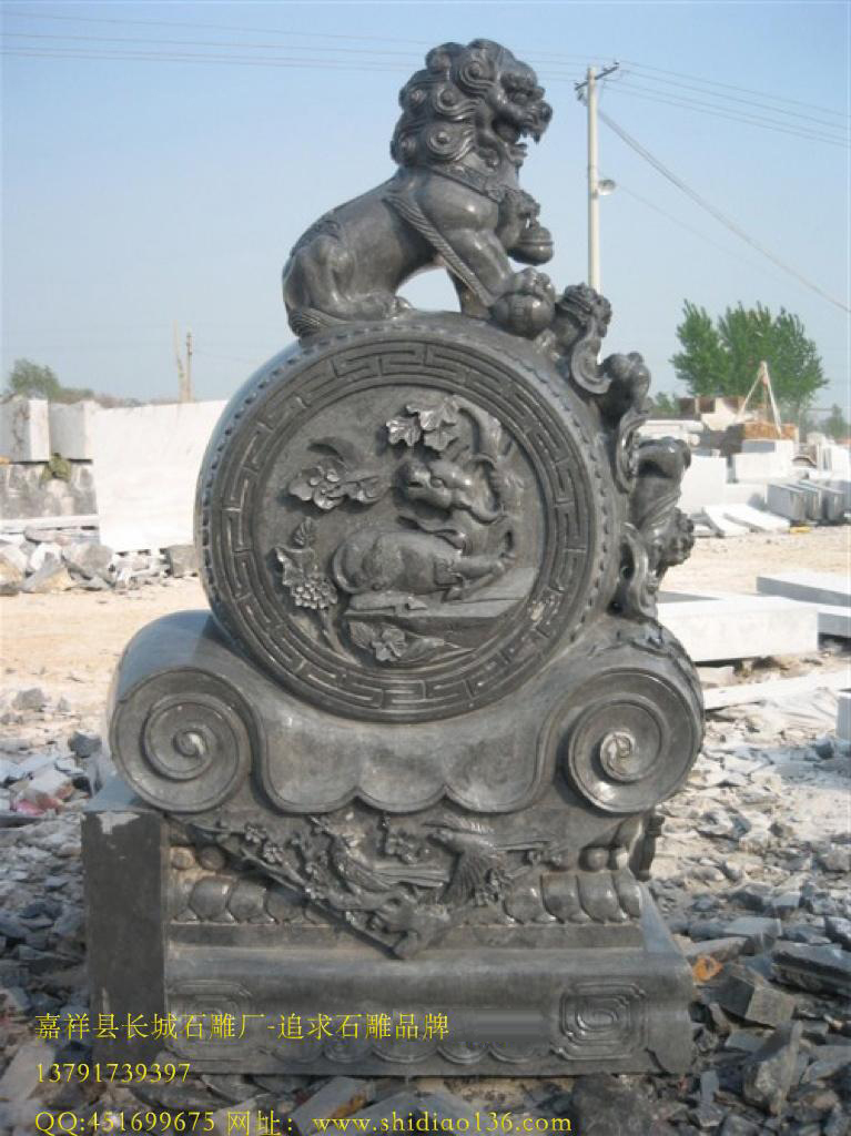 抱鼓石，门墩石