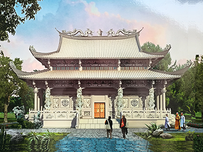 寺院石头大殿及古建筑石雕屋子图片大全