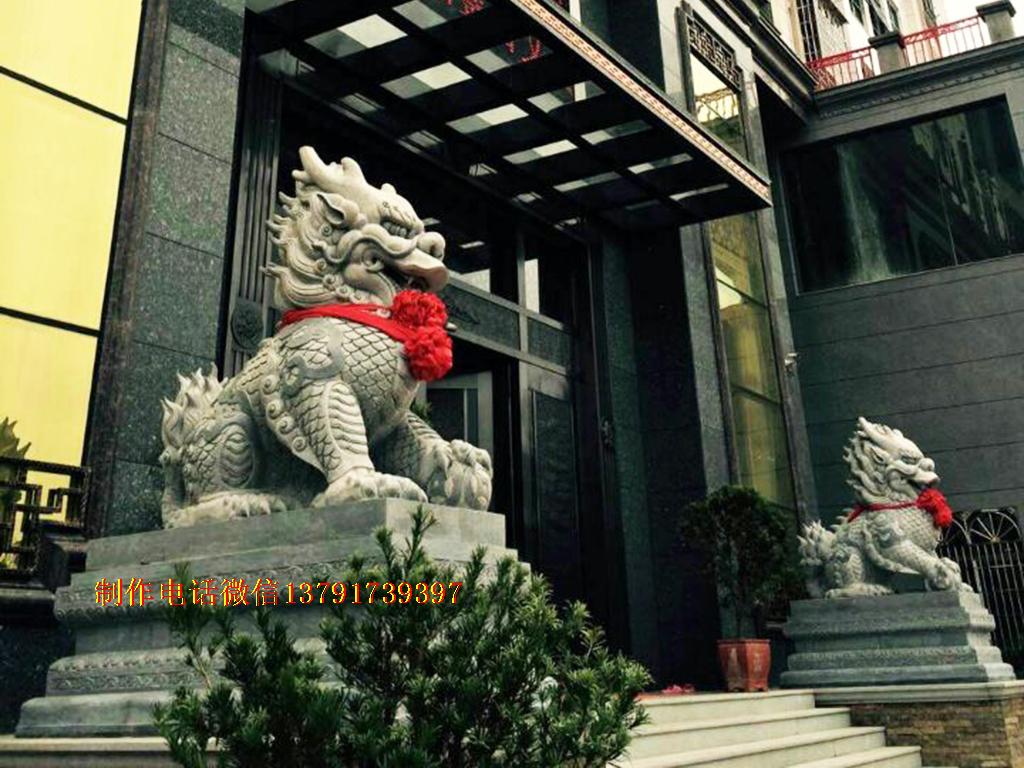 公司石麒麟摆放